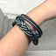 Simple Style Solid Color Plastic Braid Unisex Wristband