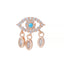 Geometric Devil's Eye Zircon Inlay Ear Cartilage Studs and Earrings