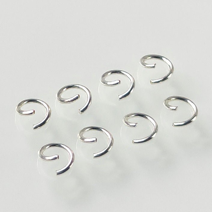 Iron Circle Open Jump Rings for DIY Jewelry Making and Necklace Connectors