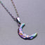 Minimalist Moon Pendant Necklace - 18K Gold Plated Stainless Steel