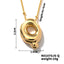 304 Stainless Steel Gold Plated Alphabet Pendant Necklace