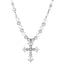 Gothic Punk Cross Pearl Layered Women's Necklace