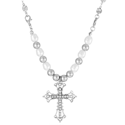 Gothic Punk Cross Alloy Women's Layered Necklaces Necklace