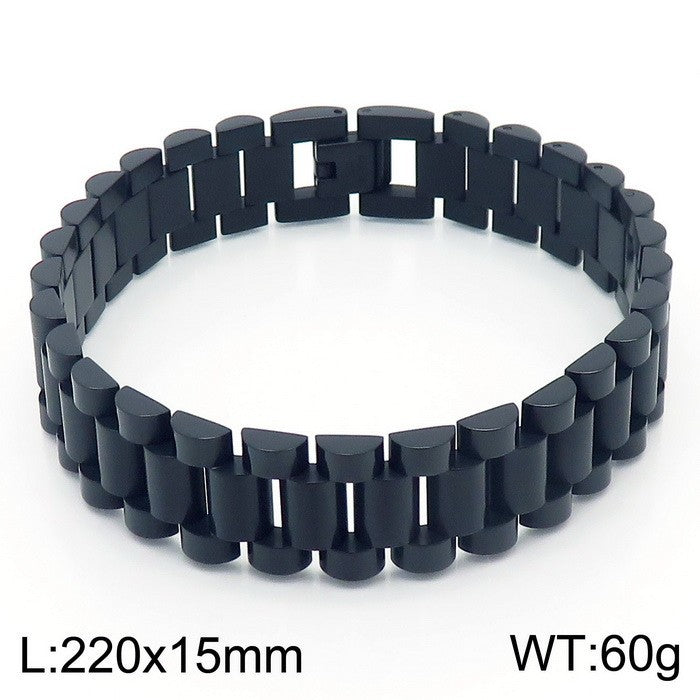 Hip-hop Titanium Steel Adjustable Unisex Bracelet