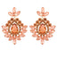 Retro Geometric Colorful Glass Plated Women's Drop Earrings