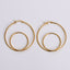 Polishing Round Line Titanium Steel Fashion Earrings - Minimalist Korean Style Women's Elegant Jewelry Gift