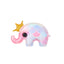 Cute Animal Elephant and Whale Crown Hair Clip for Kids