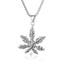 Retro Punk Maple Leaf Stainless Steel Men's Pendant Necklace