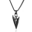 Retro Punk Arrowhead Triangle Stainless Steel Men's Pendant Necklace