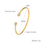 Simple Style Solid Color Titanium Steel Wholesale Bangle