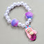 Mermaid Starfish Shell Charm Beaded Alloy Bracelet Set for Kids