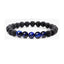 Ethnic Geometric Natural Stone 8mm Gemstone Beaded Bracelet Set