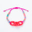 Colorful Adjustable Acrylic Rope Knitting Unisex Bracelet for Kids and Adults