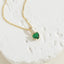 Vintage Heart-Shaped Zircon Pendant Necklace 14K Gold Plated Minimalist Design Choker Chain Jewelry