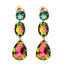 Fashion Teardrop Colorful Gemstone Earrings