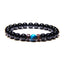 Geometric Natural Stone Beaded Bracelet for Men