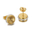 "Round Zircon Stainless Steel Stud Earrings with Micro-Inlaid Crystals – Simple and Fashionable Korean Style"