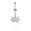 Streetwear Owl Crown Butterfly Stainless Steel Plating Inlay Zircon Belly Ring