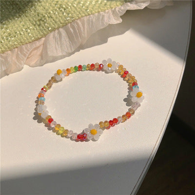 Vacation Floral Beaded Crystal Women's Bracelets - 2024 Summer Collection