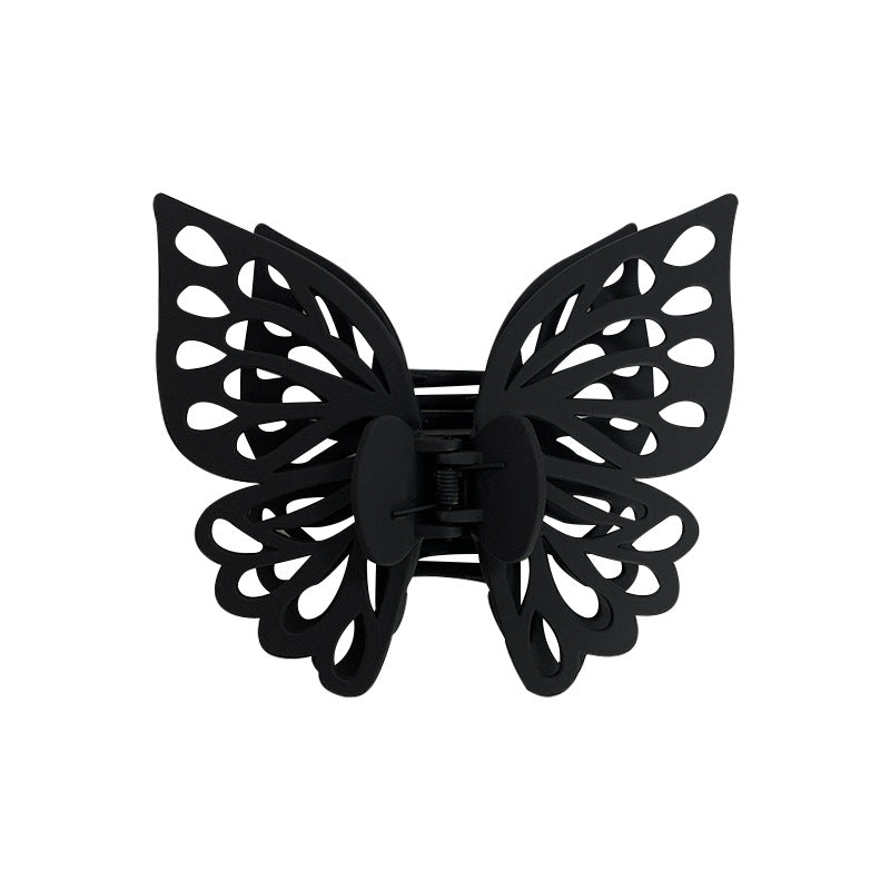 Korean-Style Double-Layered Hollow Butterfly Hair Claw Clip