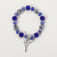 Ethnic Palm Key Natural Stone Crystal Beaded Women's Bracelet