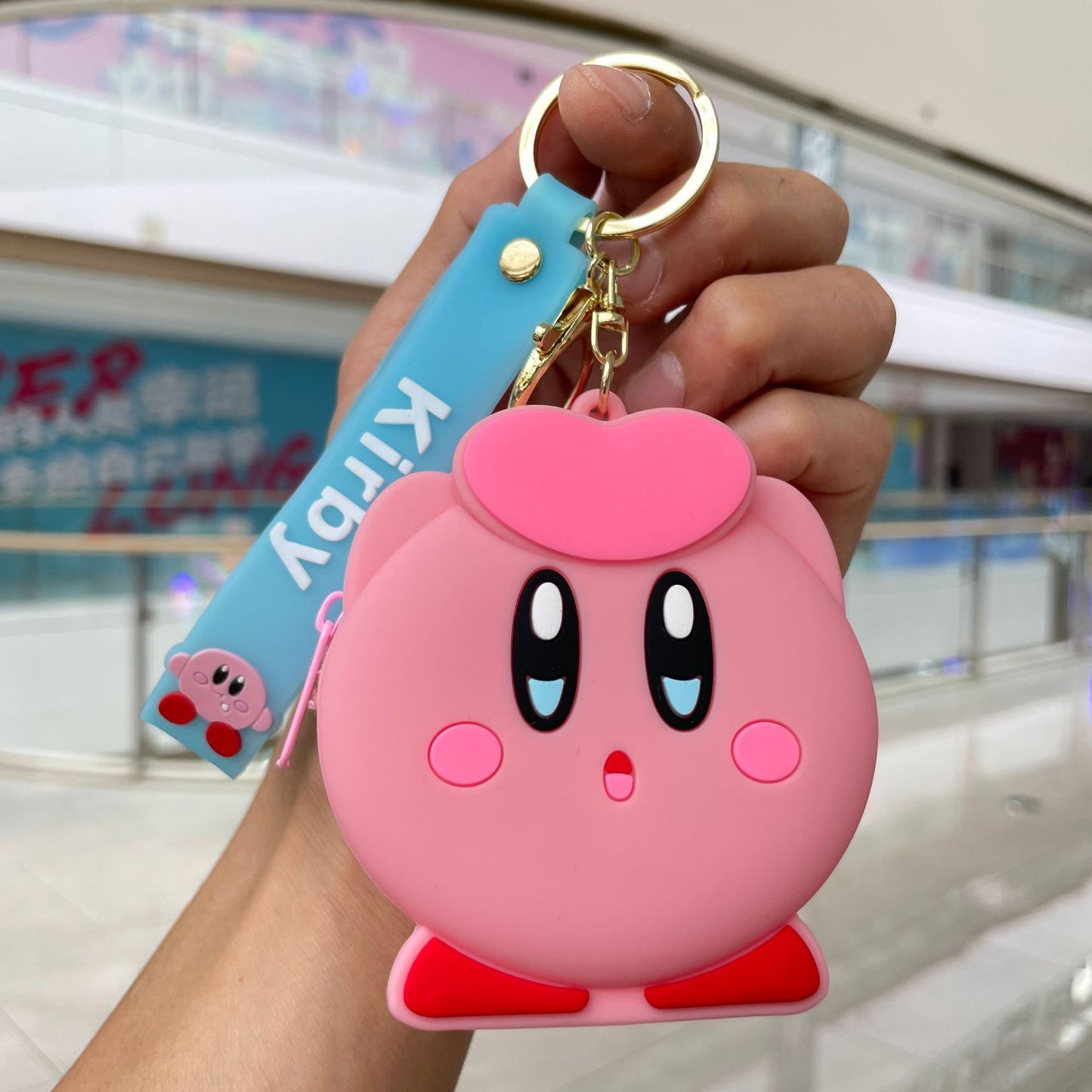 Cute Cartoon Capybara Silicone Keychain and Coin Purse Combo