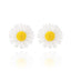 1 Pair Cute Daisy Raffia Flower Drop Earrings for Summer Beach Style