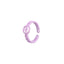 INS Style Geometric Alloy Adjustable Smiley Face Ring for Women