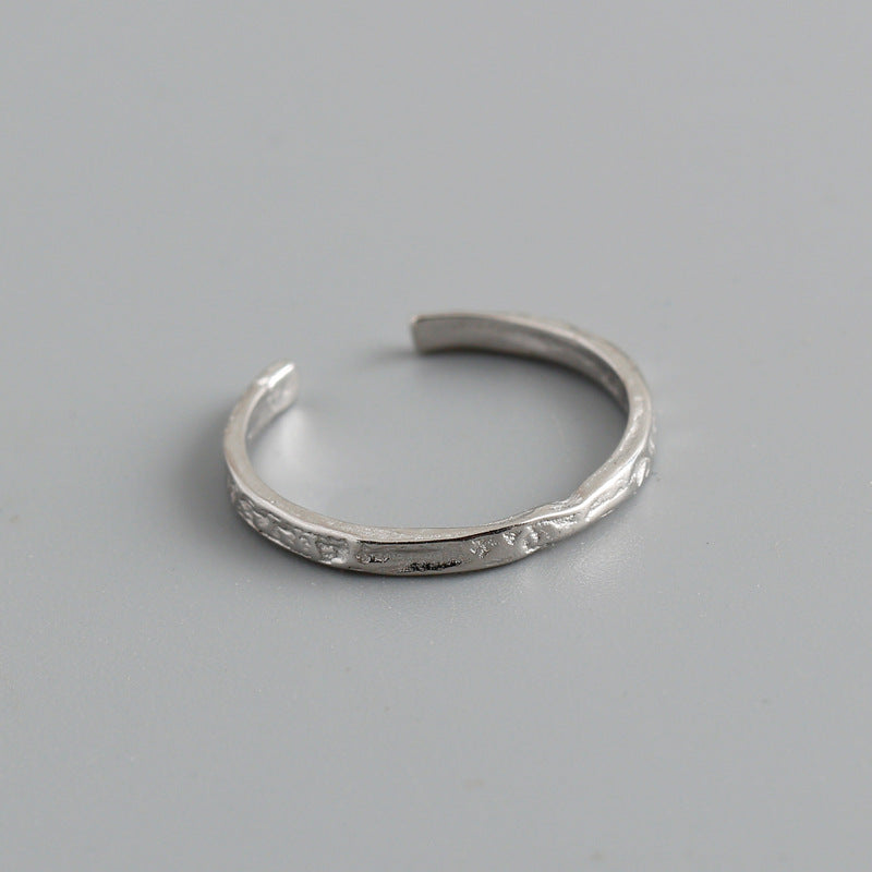 Simple Style Geometric Sterling Silver Plating Open Ring 1 Piece