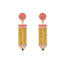 Korea Simple Creative Colored Pencil Fun Earrings