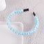 Fashion Candy Color Solid Sponge Wide Headband for Women