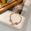 Elegant Baroque Freshwater Pearl and Gemstone Bracelet