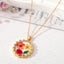 Bohemian Natural Dried Flower Resin Pendant Necklace for Women