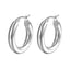 1 Pair Simple Style Solid Color Plating 201 Stainless Steel 18K Gold Plated Earrings