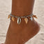 Simple Style Shell and Dolphin Tail Pendant Anklet