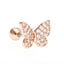 Classic Temperament Butterfly Gold Non-fading Piercing Earring