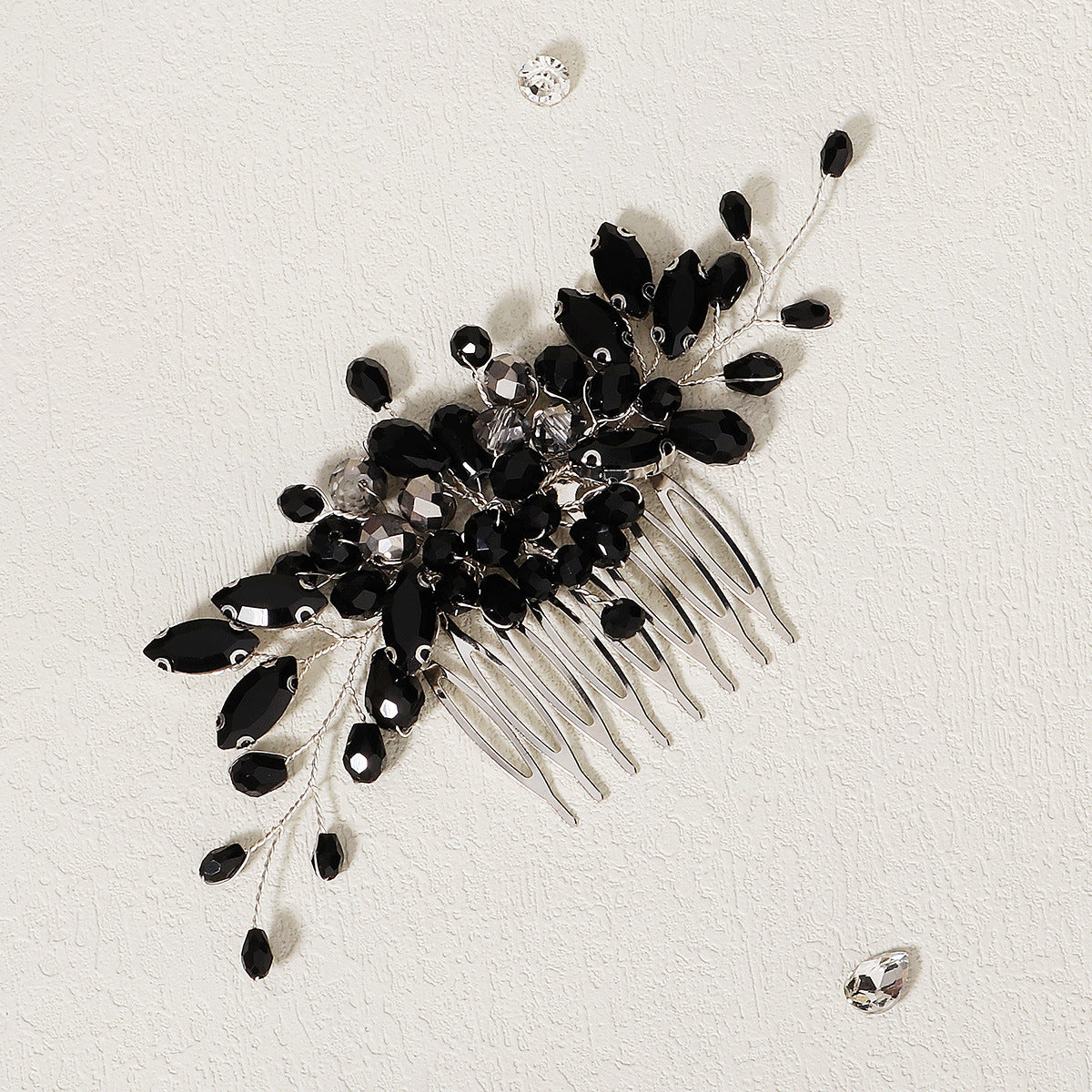 Women's Vintage Flower Alloy Hair Comb - Handmade Bridal & Versatile Hair Accessory