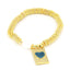 18K Gold Plated Vintage Cross Heart Zircon Bracelet