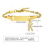 Stainless Steel Zircon Inlay English Letter Bracelet for Women and Children