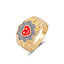 Fashion Heart Smiley Flower Geometric Alloy Ring