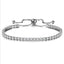 Fashion Shiny Crystal Push-pull Bracelet Ladies Gold Full Diamond Single Row Bracelet Wholesale