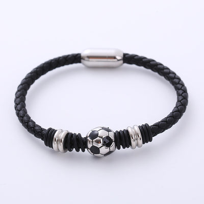 Casual Stainless Steel Football Sports Bracelet