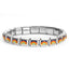 Nordic Italian 9mm Universal Stainless Steel Rainbow Pearl Crown DIY Bracelet