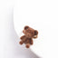 Cute Bear Velvet Bow Adjustable Open Ring for Women