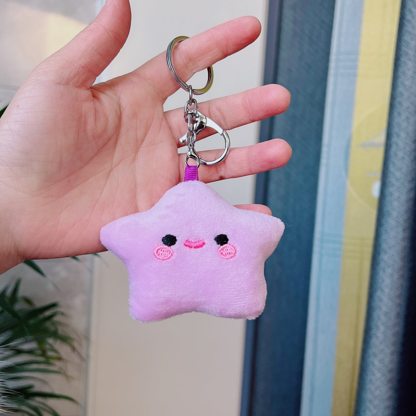 Cute Star Plush Keychain Pendant Toy