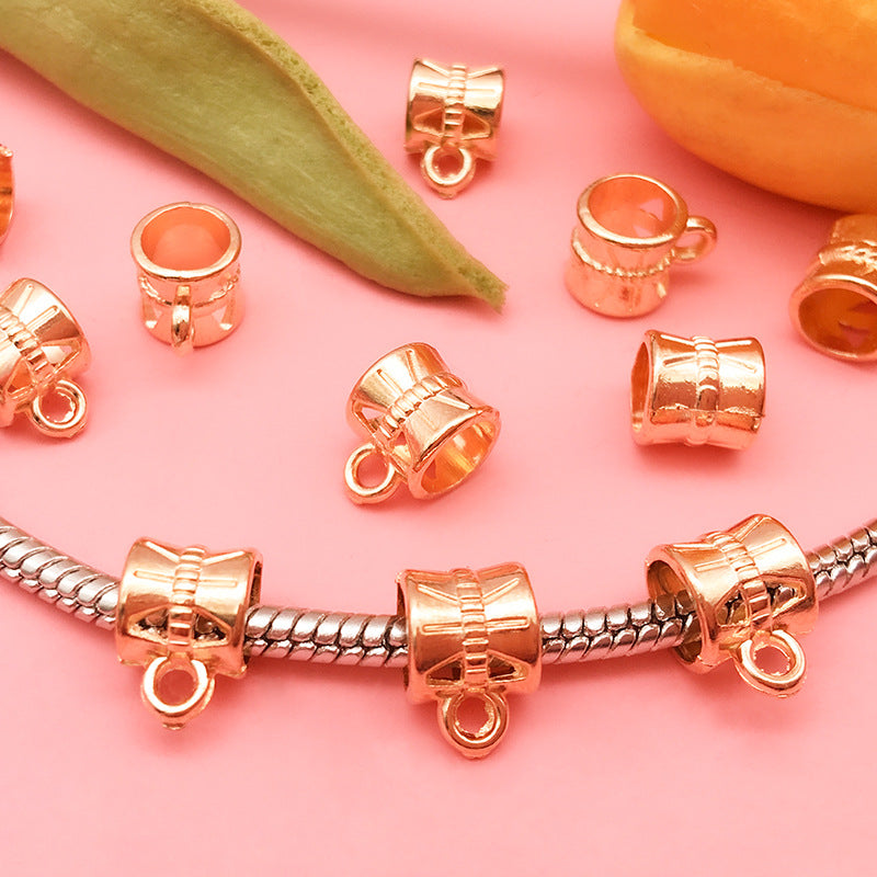 Alloy Solid Color Bead Connector for Children's Bracelet Pendant