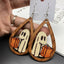 Ethnic Style Water Droplet Wood Earrings for Halloween