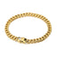 Retro Titanium Steel Cuban Chain Bracelet - 18k Gold Plated Unisex Punk Jewelry