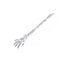 Simple Alloy Skull Hand Hair Clip for Women