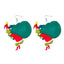 Cartoon Character Grinch Christmas Acrylic Drop Earrings